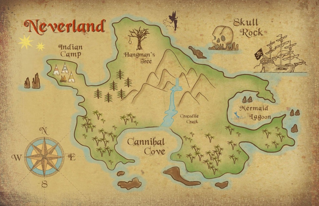 Neverland Map Printable | Freebie! Neverland Map Download | Parents - Printable Neverland Map