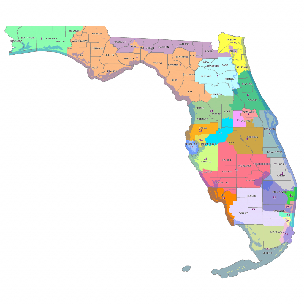 New Florida Congressional Map Sets Stage For Special Session | Wjct News - Florida Voting Districts Map