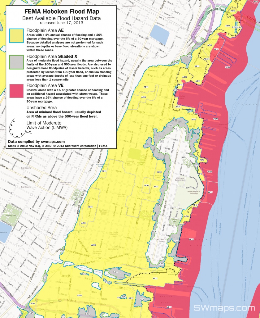 New Hoboken Flood Map: Fema Best Available Flood Hazard Data - Florida Keys Flood Zone Map