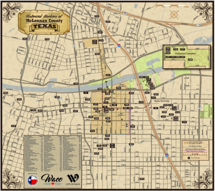 Texas Historical Markers Map