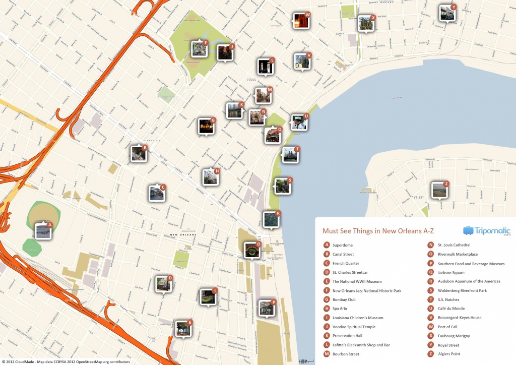 New Orleans Printable Tourist Map | Free Tourist Maps ✈ | New - New Orleans Street Map Printable