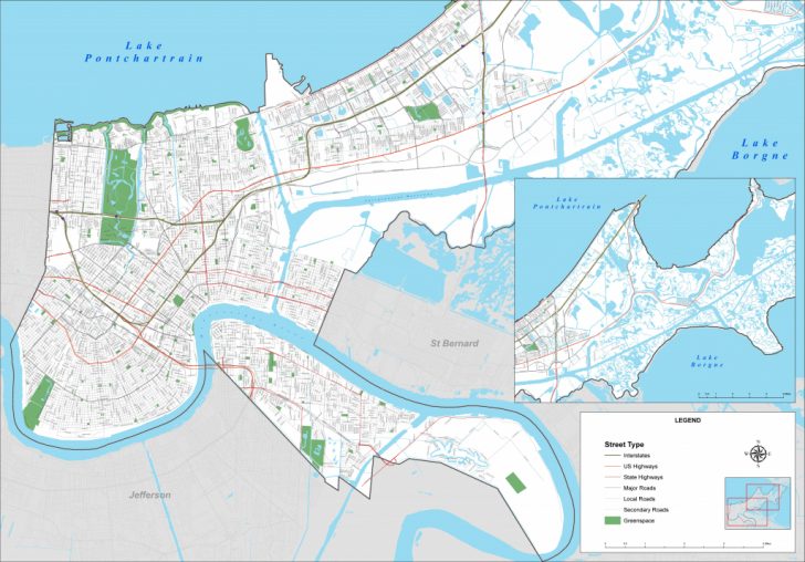 Printable Map Of New Orleans