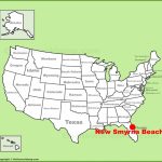 New Smyrna Beach Location On The U.s. Map   New Smyrna Beach Florida Map