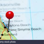 New Smyrna Beach Pinned On A Map Of Florida, Usa Stock Photo   New Smyrna Beach Florida Map