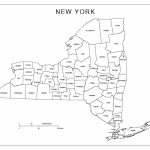 New York Labeled Map   Printable Map Of New York State