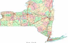 New York Printable Map - Printable Map Of New York