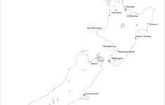 New Zealand Map With Cities And Towns Coloring Page | Free Printable - Printable Map Of New Zealand