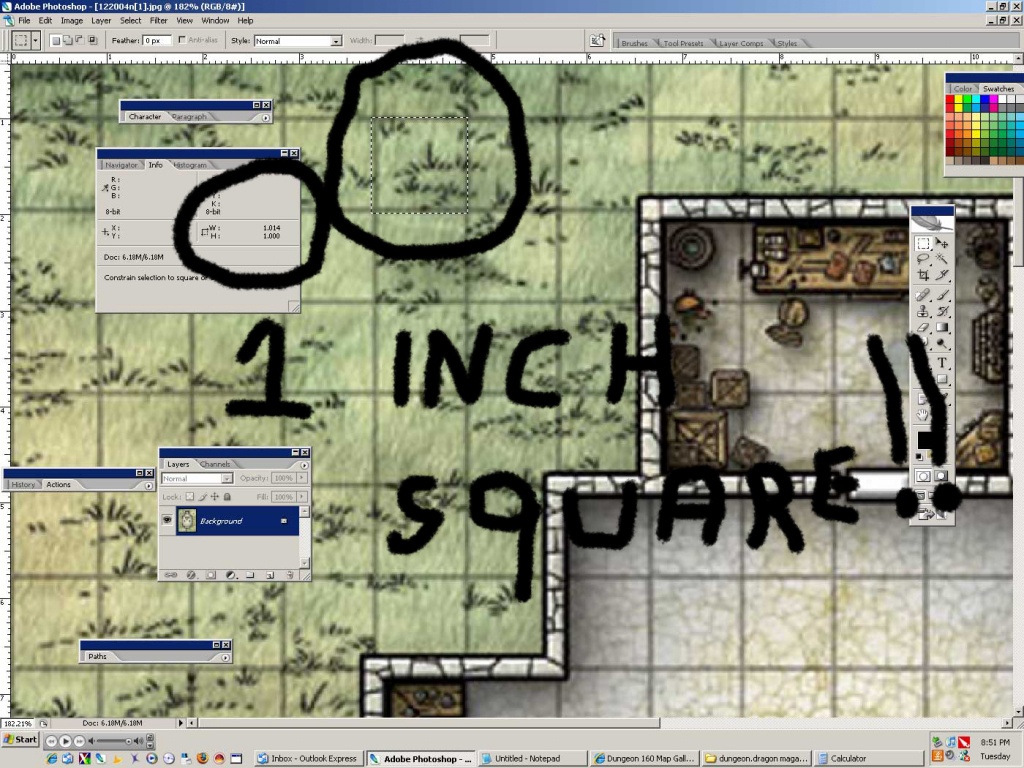 Newbiedm Tutorial – Printing Battle Maps To A 1″ Scale | Www. Newbie - D&amp;amp;amp;d Printable Maps