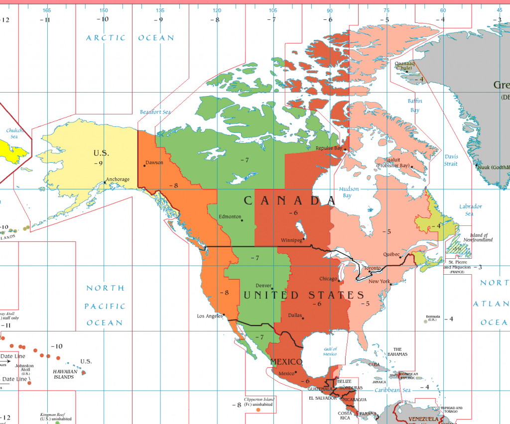 Newfoundland Time Zone - Wikipedia - Printable Time Zone Map For Kids