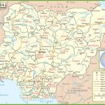 Nigeria Political Map   Printable Map Of Nigeria