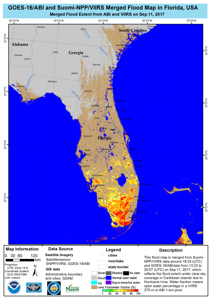 Noaa Satellites And Aircraft Monitor Catastrophic Floods From - Florida Flood Plain Map