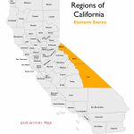 North America   Map Eastern Sierras California