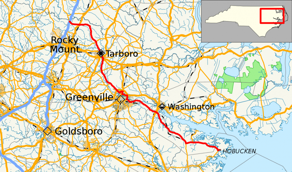 North Carolina Highway 33 - Wikipedia - Printable Street Map Of Greenville Nc