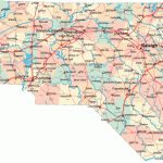 North Carolina Map   Free Large Images | Pinehurstl In 2019 | North   Printable Map Of North Carolina