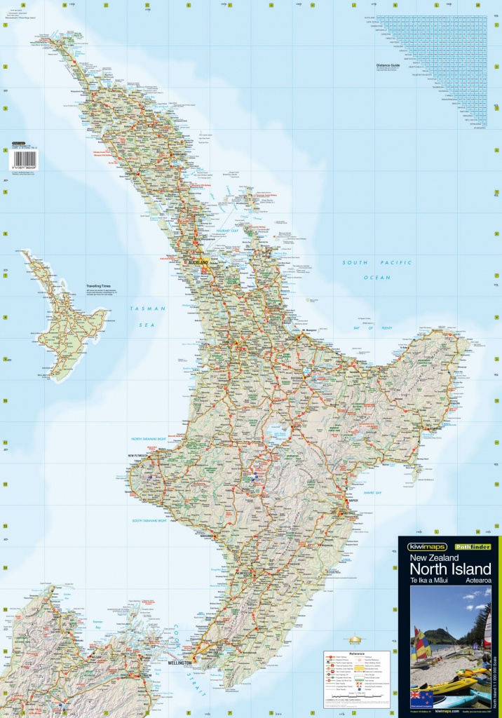 North Island Wall Maps - New Zealand North Island Map Printable