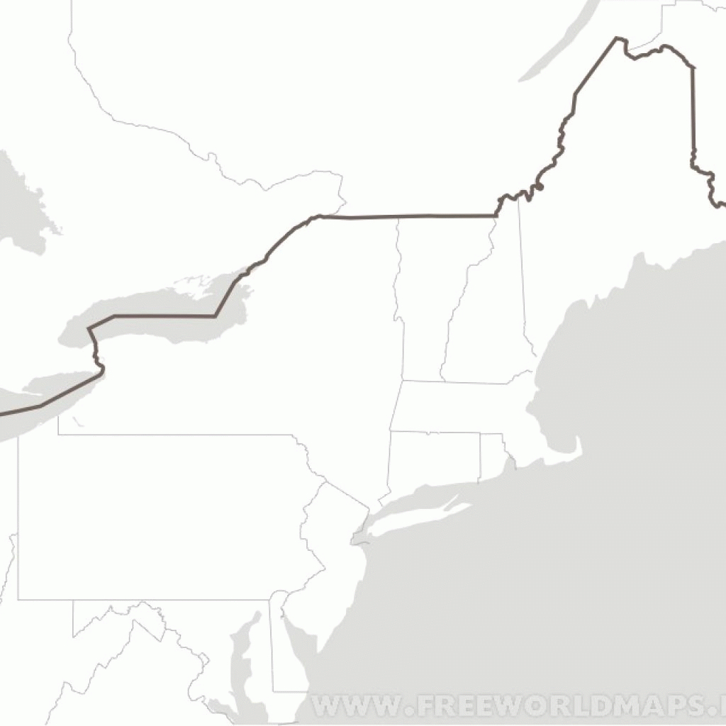 Northeast Region Blank Map Free Printable Maps Of The Northeastern Us - Printable Map Of The Northeast