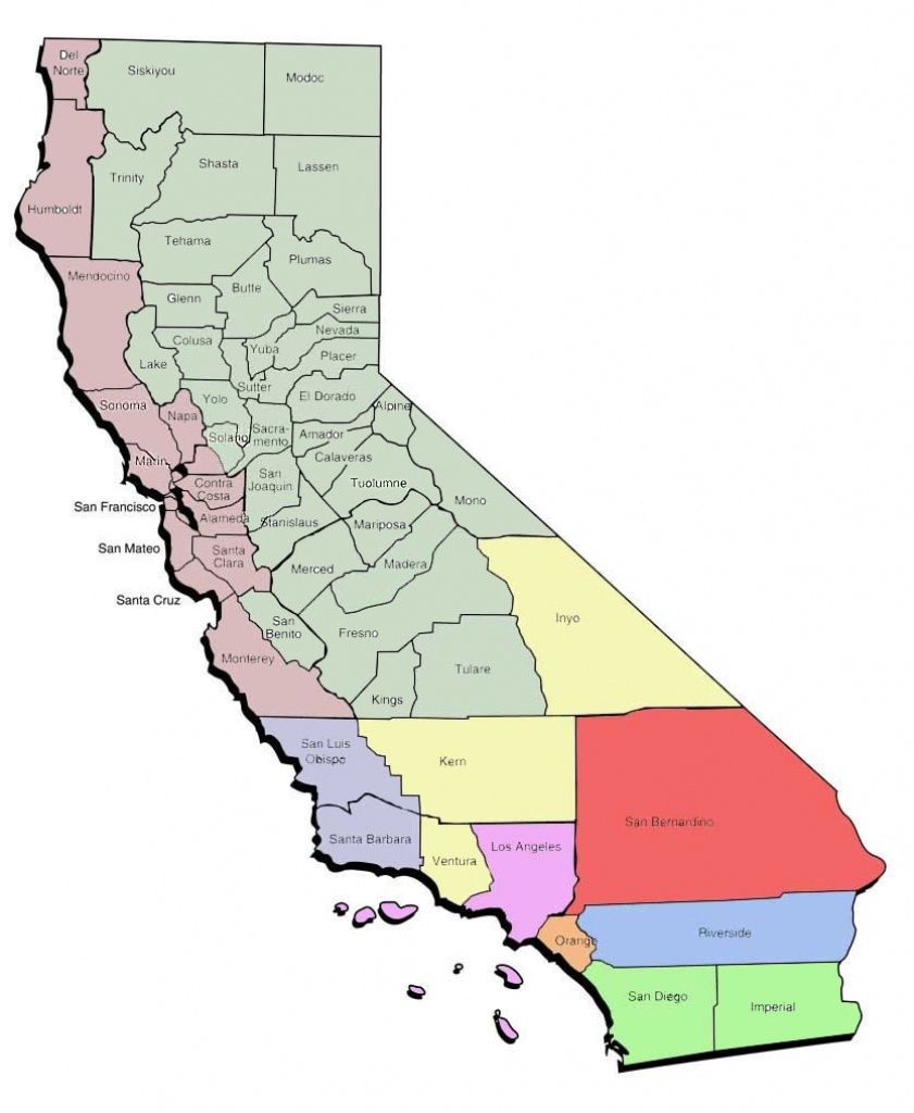 Northern California Area Code Map And Travel Information | Download - California Zip Code Map Free