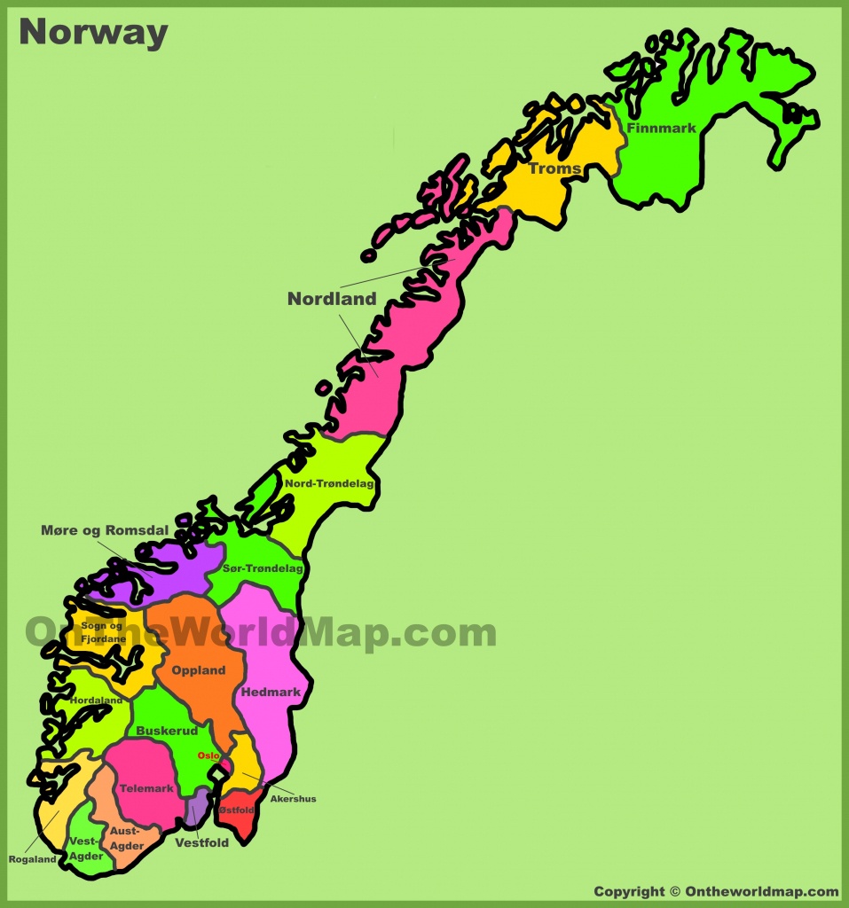 Norway Maps | Maps Of Norway - Printable Map Of Norway