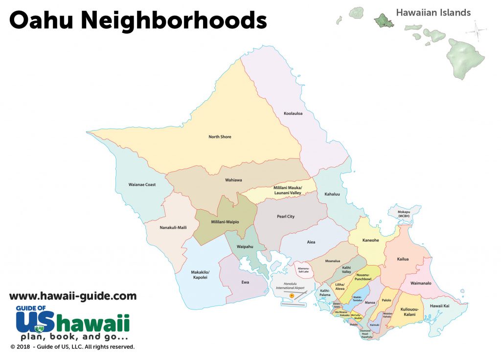 Oahu Maps - Printable Map Of Oahu Attractions - Printable Maps