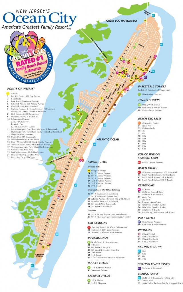 Ocean City Nj Street Map | Favorite Places &amp;amp; Spaces In 2019 | Ocean - Printable Street Map Ocean City Nj