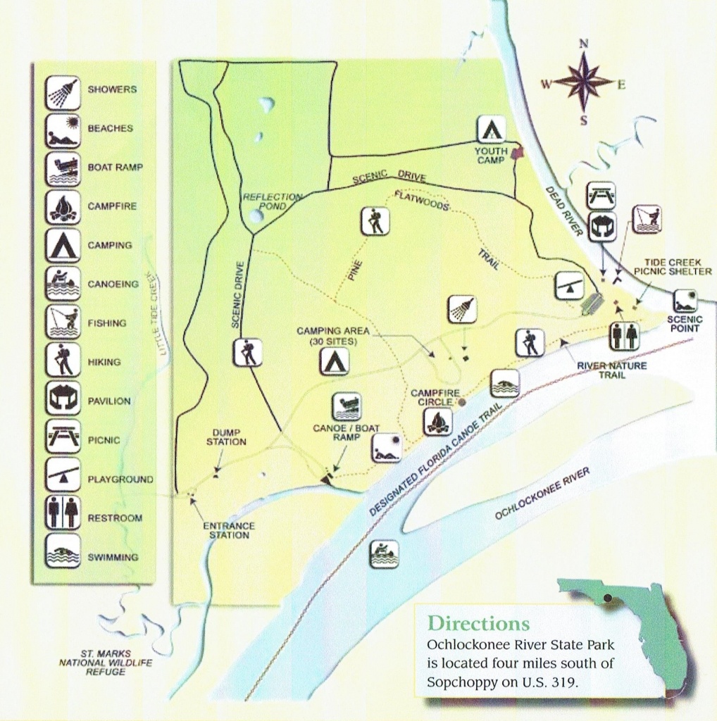 Ochlockonee River State Park - Camping - Places To Stay - Carrabelle - Carrabelle Florida Map