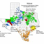Of The Texas Utilities, Take Centerpoint   American Electric Power   Texas Utility Map