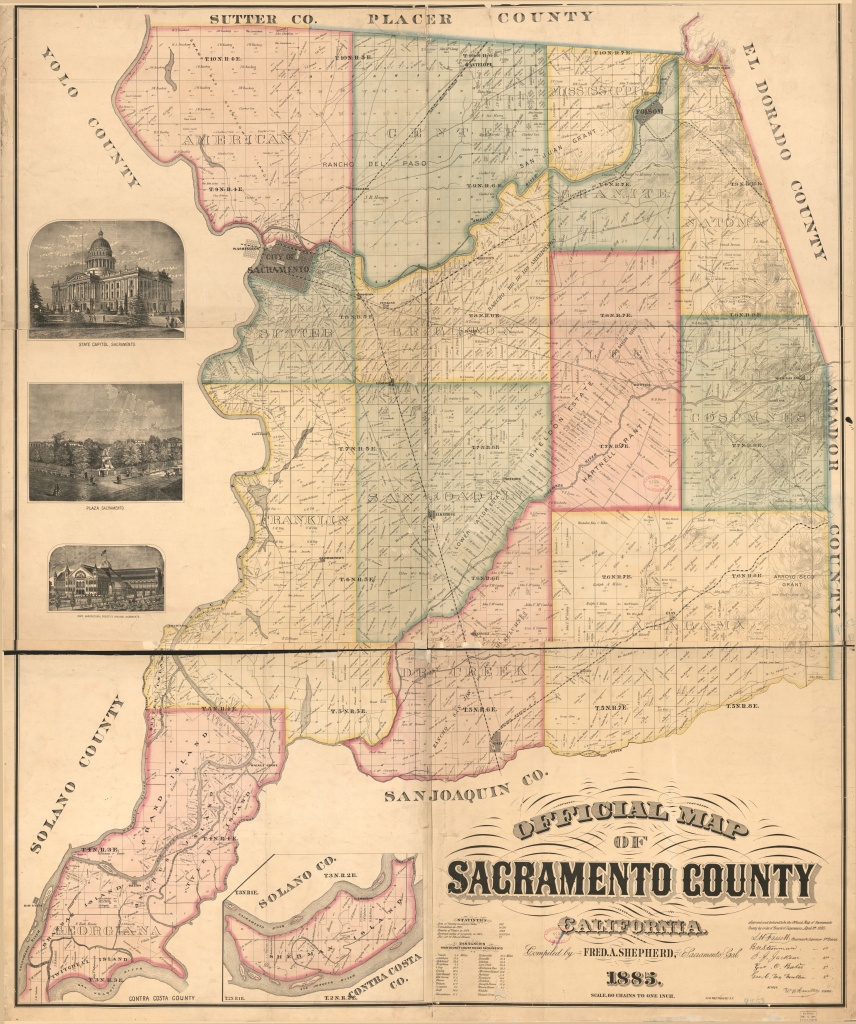 Official Map Of Sacramento County, California | Library Of Congress - Map Of Sacramento County California