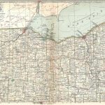 Ohio Map1897 Ohio State Mapnorth Southcleveland Cincinnati | Etsy   Ohio State Map Printable