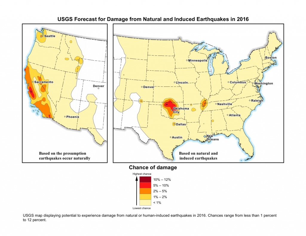 Oklahoma Earthquakes: Usgs Hazard Map Shows Risks | Time - Usgs Recent Earthquake Map California