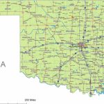 Oklahoma State Route Network Map. Oklahoma Highways Map. Cities Of   Oklahoma State Map Printable