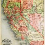 Old California Map Circa 1882     Old California Map