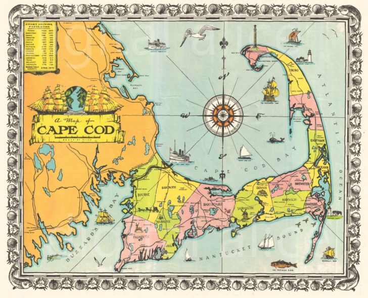 Printable Map Of Cape Cod Ma