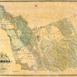 Old County Map   Alameda California   1857   California Map Old