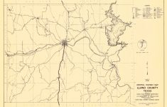 Old County Map - Llano Texas - Highway Dept 1936 - Llano Texas Map