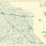 Old County Map   Van Zandt Texas   Highway Dept 1936   Van Zandt County Texas Map