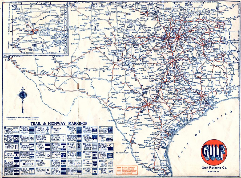 old highway maps of texas north texas highway map