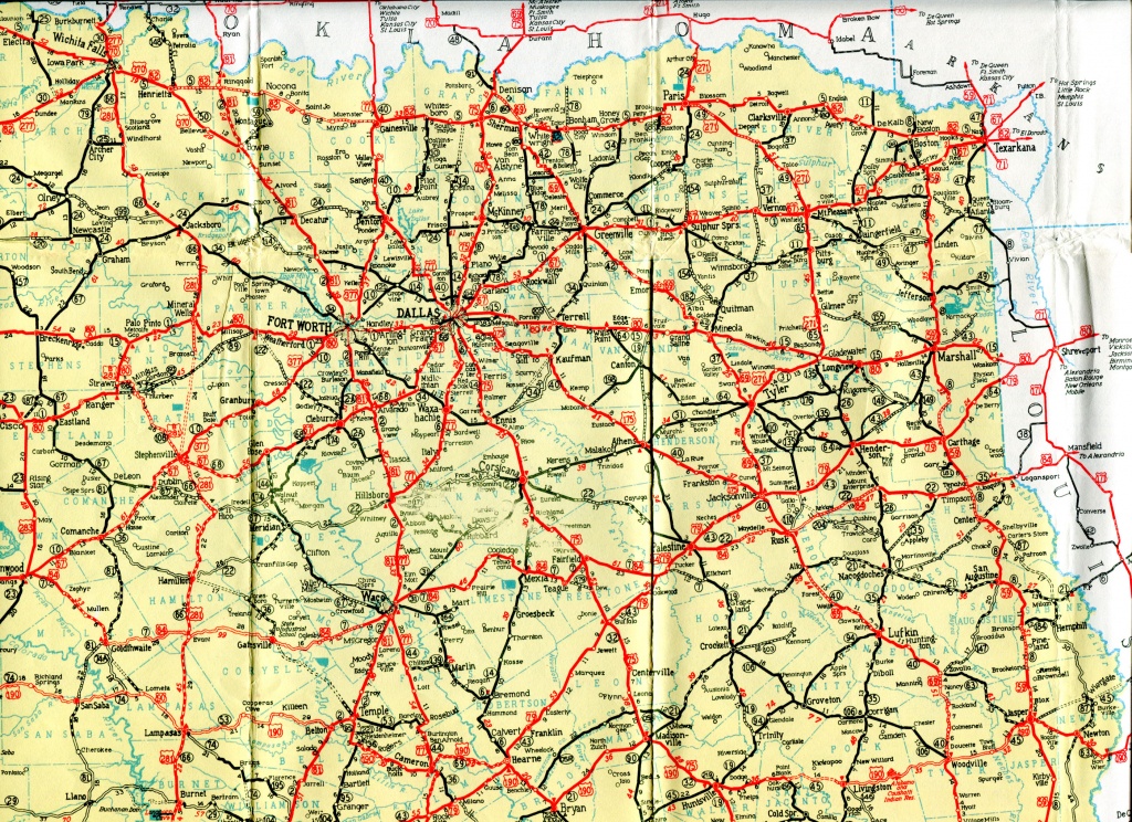 Old Highway Maps Of Texas - Road Map Of Texas Highways