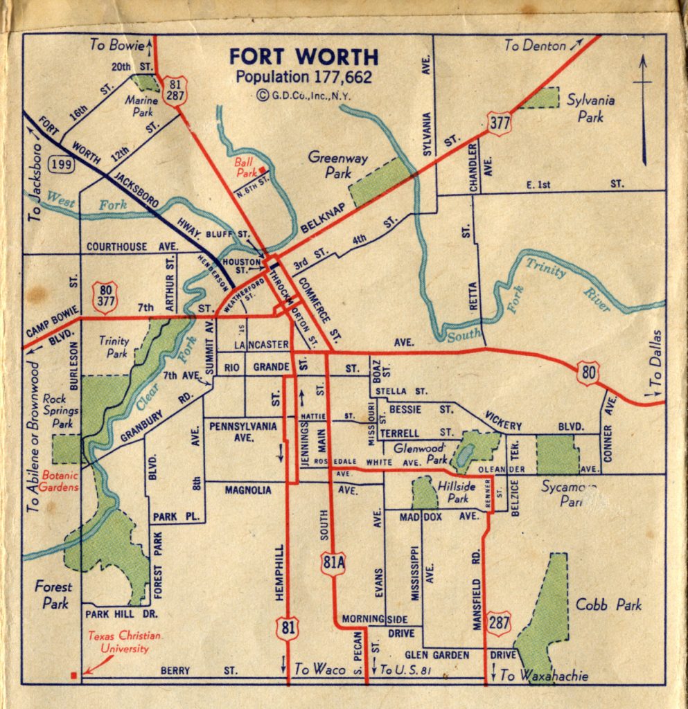 Old Highway Maps Of Texas Street Map Of Fort Worth Texas Printable Maps   Old Highway Maps Of Texas Street Map Of Fort Worth Texas 993x1024 