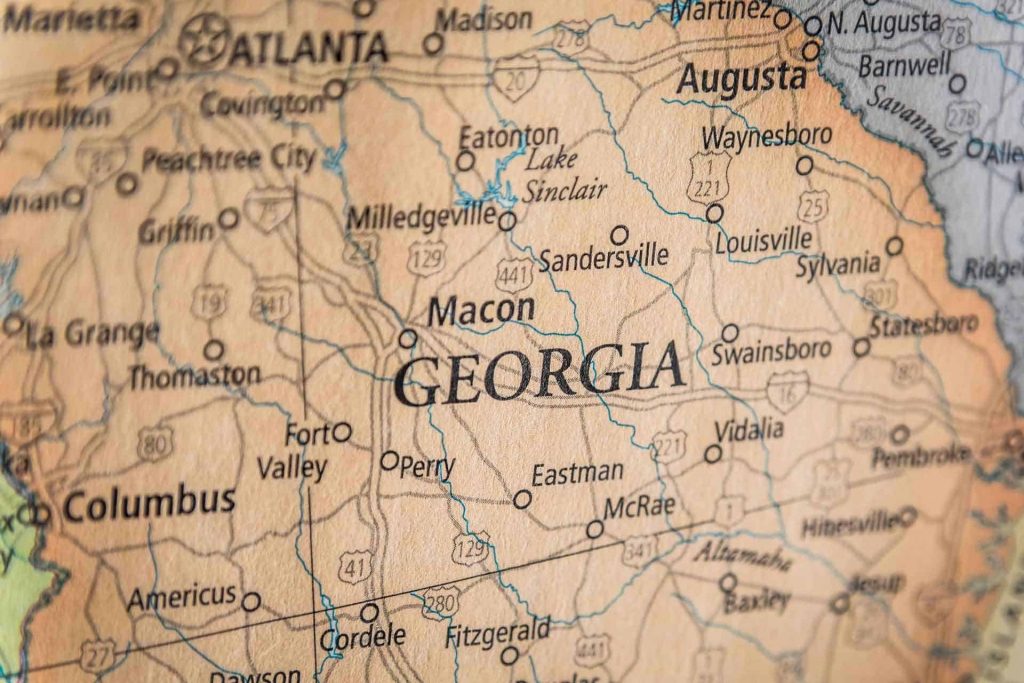 Old Historical City, County And State Maps Of Georgia - Printable Map