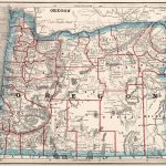 Old Historical City, County And State Maps Of Oregon   Oregon Road Map Printable