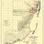 Old Map   Dade Florida Road   Miami Motor Club 1921   Map Of Dade County Florida