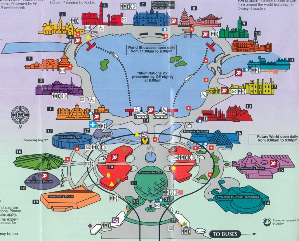 Old Map Of Epcot | Disneyworld :-) | Epcot, Disney World Map, Disney - Epcot Florida Map