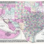 Old Map   Texas, New Mexico And Indian Territory 1890   Texas New Mexico Map