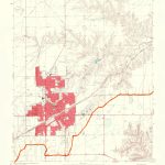 Old Topographical Map   Pampa Texas 1968   Pampa Texas Map