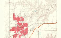 Old Topographical Map - Pampa Texas 1968 - Pampa Texas Map