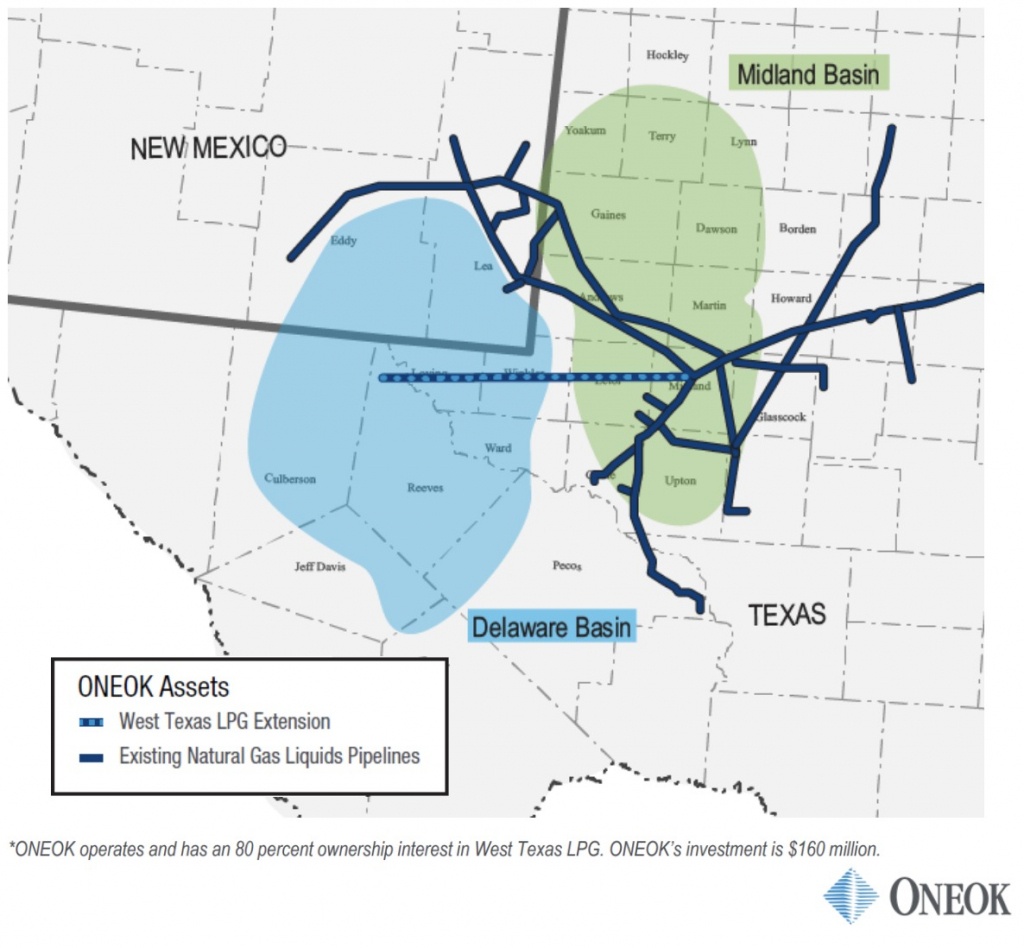 Oneok Buys Remaining West Texas Lpg Interest For $195 Million | Hart - Oneok Pipeline Map Texas