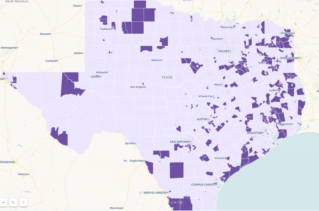 Opportunity Zones In The Wake Of Amazon Hq2 — Carto Blog - Texas Opportunity Zone Map