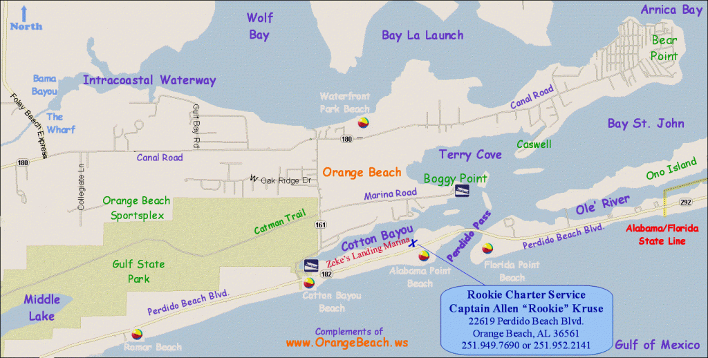 Orange Beach Florida Beach Tourist Map - Orange Beach Fl • Mappery - Orange Beach Florida Map