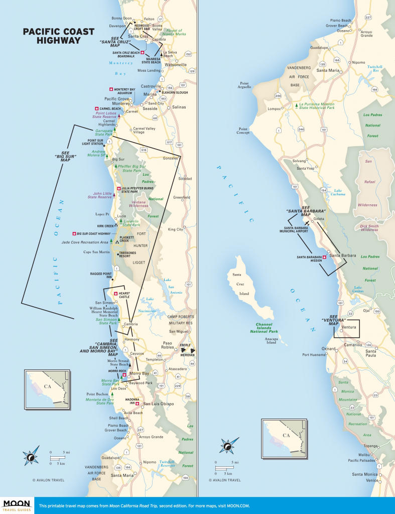 Oregon Northern California Coast Map – Map Of Usa District - Oregon California Coast Map