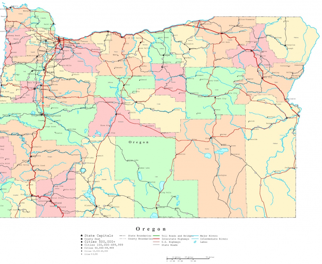 Oregon Printable Map - Printable Map Of The Oregon Trail